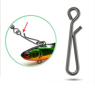 Fishing Snap Fast Clips High Strength Stainless Steel Connector Speed Clips Hook Link Decoy Freshwater Saltwater 6025