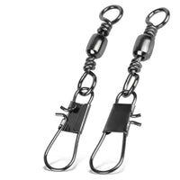 Fishing Barrel Swivel with Safety Snap Interlock Snaps 100% Stainless Steel Copper Corrosion Resistance 1003