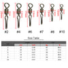 Stainless steel Fishing Rolling Swivels With Side Line Clip 2037