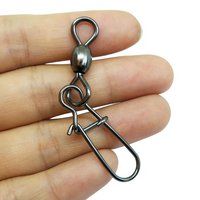Fishing tackle stainless steel fishing accessories crane swivel with nice snap 3004