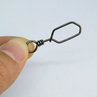 square snap fishing tackle hook connector rolling swivels fish accessories 6009