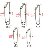 Stainless steel fishing accessories Close eye snap swivel fishing tackle fishing hook connector swivels 2071