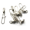 Fishing Ball Bearing Swivels with Duo Lock Snaps Stainless Steel High Strength Clip Fishing Tackle for Saltwater Freshwater Fishing 4005