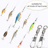 OKVYN Fishing Swivels with Interlock Snap Ball Bearing Swivels Fishing Snap Swivels Saltwater Freshwater Fishing Tackle Leader Lure Jigs Line Fishing Connector 4007