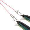 OKVYN Fishing Duo-Lock Snap Stainless Steel Lure Snap Nice Snap Freshwater Saltwater Tackle Fishing Gear Solid Wires Quick Change Safe Lock 6004