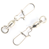 Fishing Ball Bearing Swivels with Duo Lock Snaps Stainless Steel High Strength Clip Fishing Tackle for Saltwater Freshwater Fishing 4005