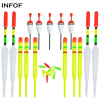 1set Vertical Buoy Sea Fishing Floats Assorted  Angling With Attachment Rubbers Fishing Lure