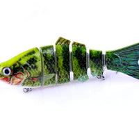 10pcs Fishing Lure 10cm 18g 3D Eyes 6 Segment Lifelike Fishing Hard Lure