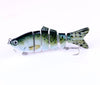 10pcs Fishing Lure 10cm 18g 3D Eyes 6 Segment Lifelike Fishing Hard Lure