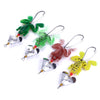 4pcs Frog Spinnerbait Fishing Lures Soft Spoon Bait Fishing Tackle 6.2G