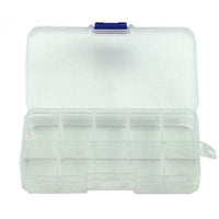 1Pcs Plastic Clear Fishing track Box with 10 Compartments convenient Fishing Lure Tool Case Tackle Boxs Wholesale