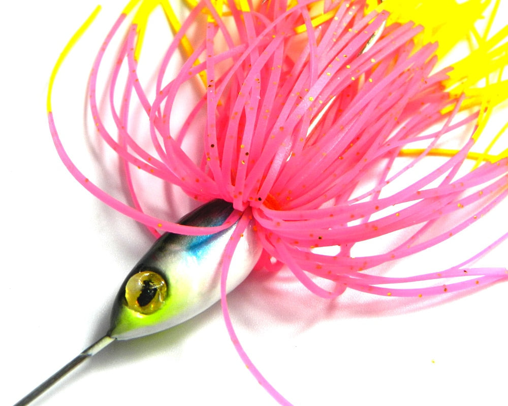 10pcs Fishing Lure Spinnerbait 19.5G/0.688oz Fresh Water Shallow Water Bass Walleye Crappie Minnow Fishing Tackle