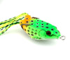 10pcs Soft Frog Fishing Lures Plastic Soft Bait Snakehead Lure Hook Fishing Tackle With Box Top Water 12G 6CM 5Colors