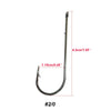 100pcs Baithholder Hook Fishing Hook Straight Shank Round Bend Hook