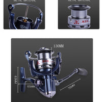 W11-30F/40F Spinning Fishing Reel 5.5:1 High Speed 9+1 BBs Right/Left interchangeable Handle Front Loading Wheel