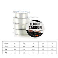 Fluorocarbon Coating  Super Strong Nylon Fishing Line Carp Fishing Smooth Lines
